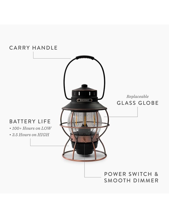 Barebones Railroad Lantern Bronze