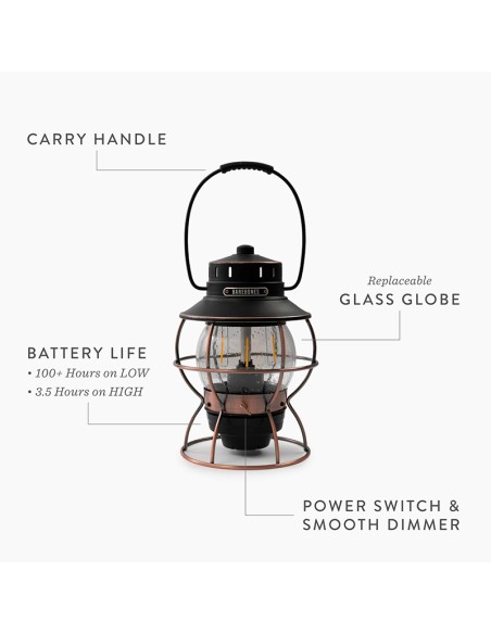 Barebones Railroad Lantern Bronze