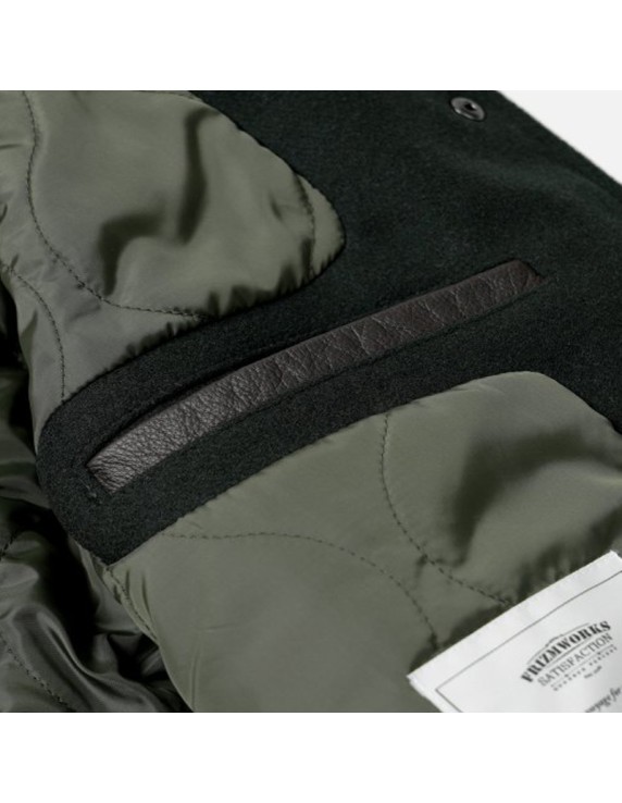 FRIZMWORKS Cowhide Leather Varsity