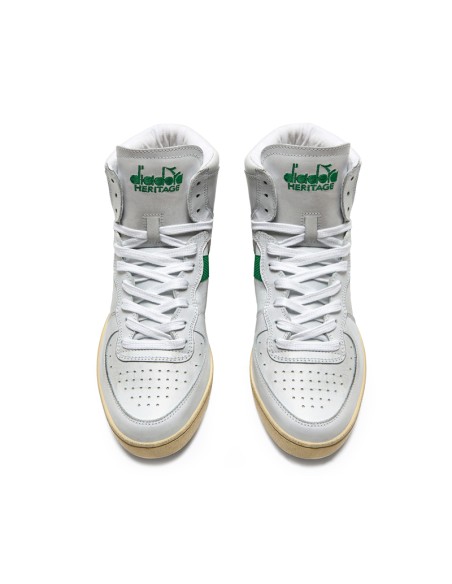Diadora Mi Basket Used Bianco/Verde