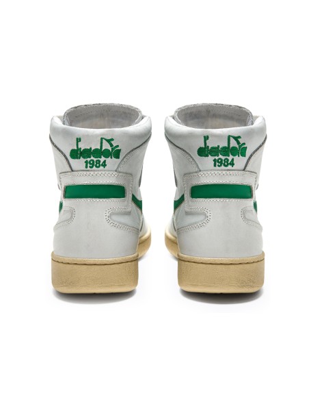 Diadora Mi Basket Used Bianco/Verde