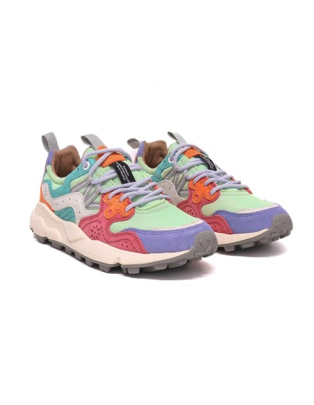 Flower Mountain W Yamano 3 Fucshia/Green