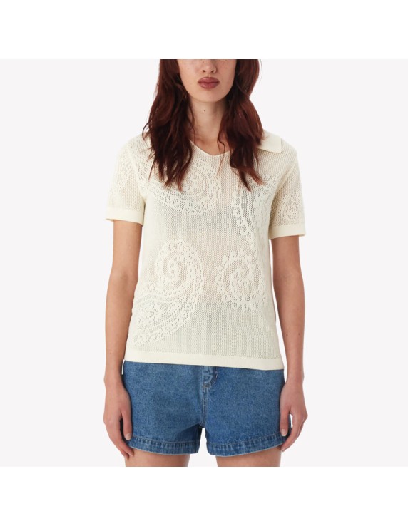 OBEY briana open knit shirt