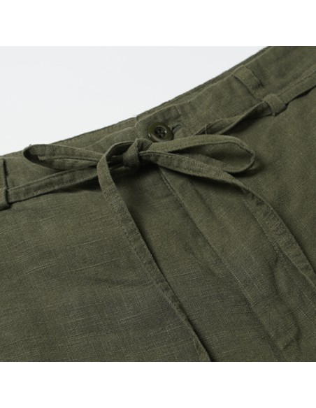 FRIZMWORKS Linen Cargo Parachute Pants