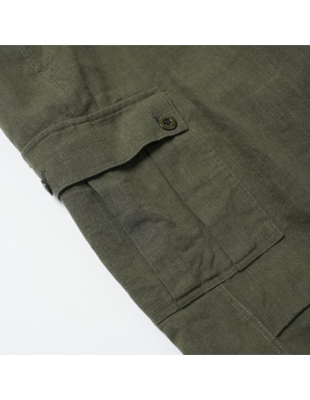 FRIZMWORKS Linen Cargo Parachute Pants