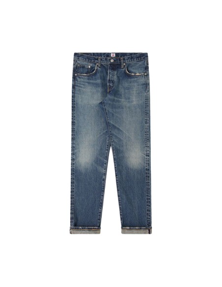 Edwin Regular Tapered Jeans - Blue Mid Dark Used