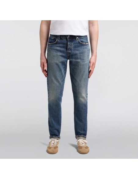 Edwin Regular Tapered Jeans - Blue Mid Dark Used