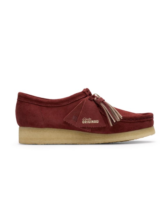 Clarks Wallabee w Red