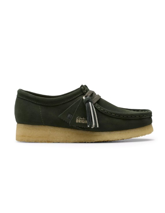 Clarks Wallabee w Green