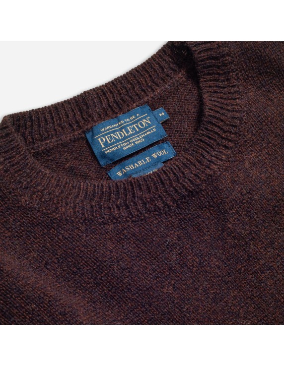 PENDLETON Wool Crew - Espresso Heather PENDLETON Wool Crew - Espresso Heather