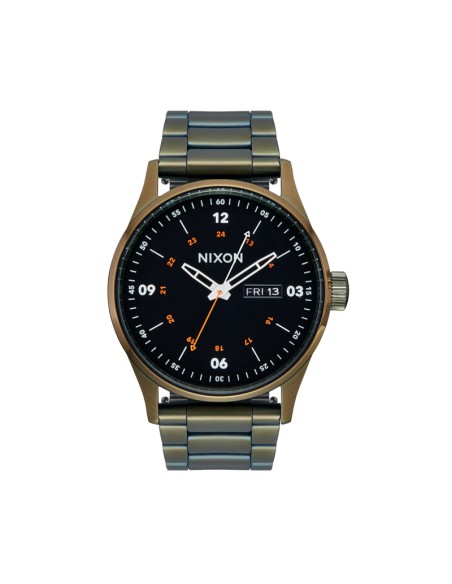 Nixon Sentry Stainless Steel Dark Olive/ Black