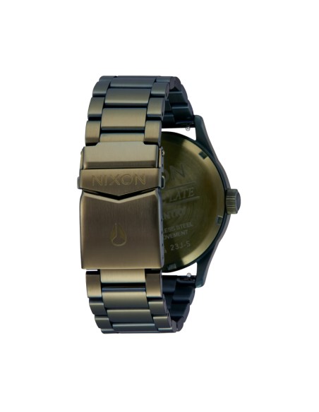 Nixon Sentry Stainless Steel Dark Olive/ Black