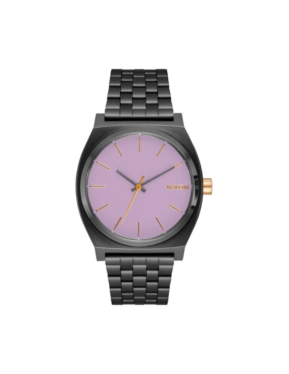 Nixon Medium Time Teller Gunmetal/ Lavender/ Gold
