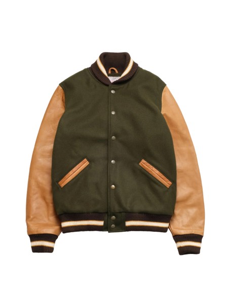 Dehen1920 Varsity jacket Loden/Rust