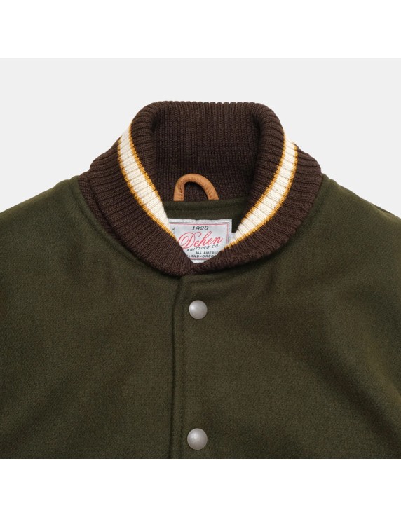 Dehen1920 Varsity jacket Loden/Rust Dehen1920 Varsity jacket Loden/Rust