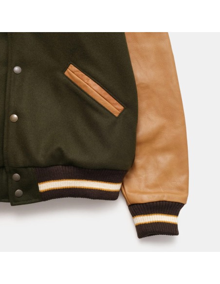 Dehen1920 Varsity jacket Loden/Rust