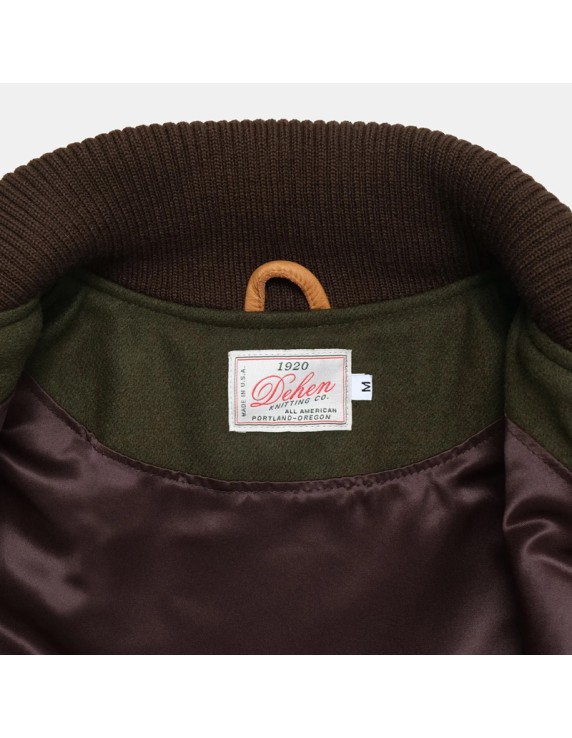 Dehen1920 Varsity jacket Loden/Rust Dehen1920 Varsity jacket Loden/Rust