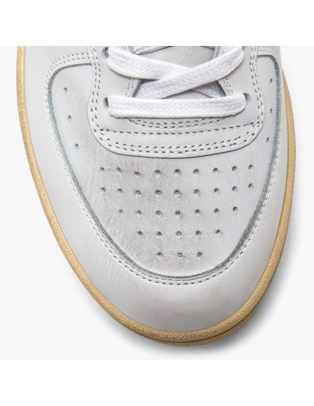 Diadora Mi Basket Used Low Blanc/Rouge Grenat