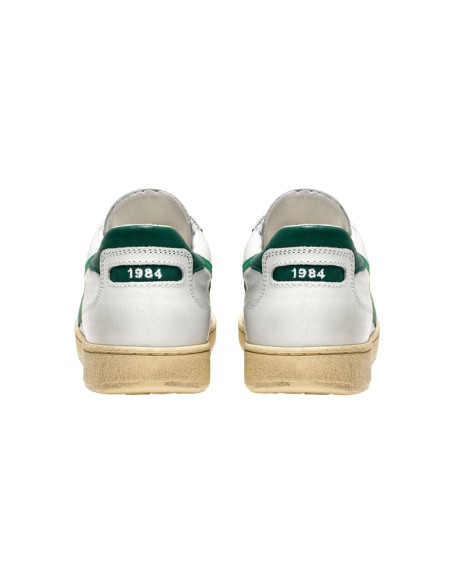 Diadora Mi Basket Used Low Bianco/Verde Verdeggiante