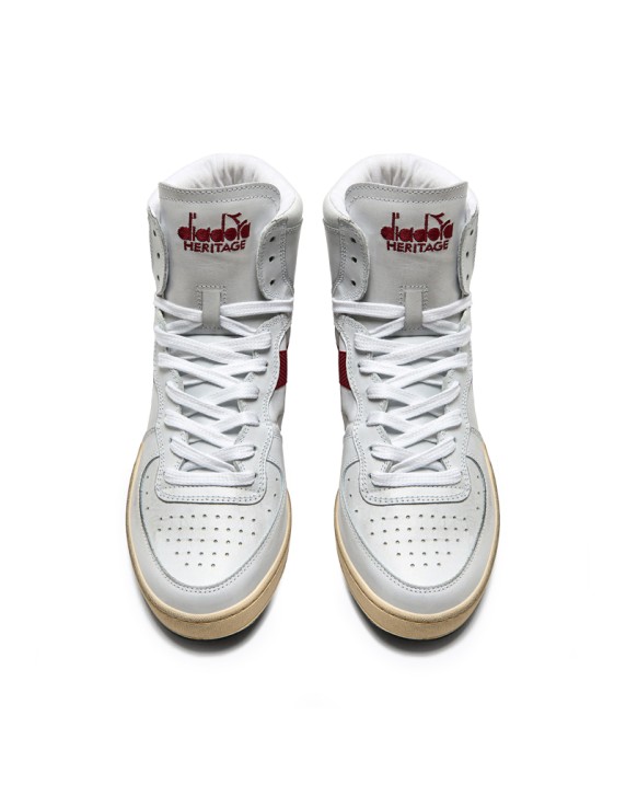 Diadora Mi Basket Used Blanc/Rouge... Diadora Mi Basket Used Blanc/Rouge...