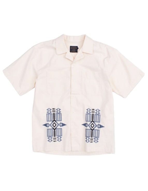 PENDLETON Camp Collar Shirt Bone/Fire Legend
