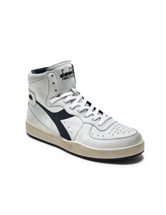 Diadora Mi Basket Used Blanc/Corsaire Diadora Mi Basket Used Blanc/Corsaire