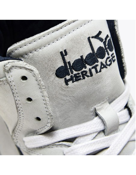 Diadora Mi Basket Used Blanc/Corsaire