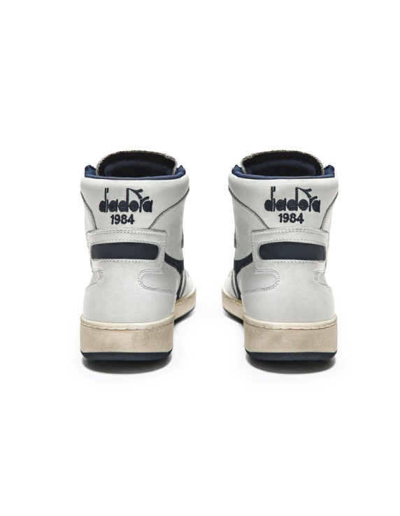 Diadora Mi Basket Used Blanc/Corsaire Diadora Mi Basket Used Blanc/Corsaire