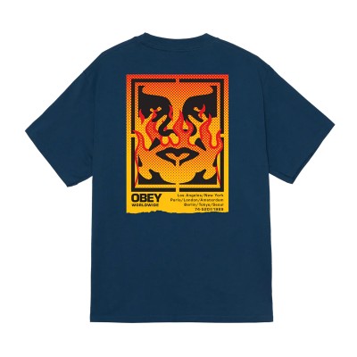 Obey Stencil Flame