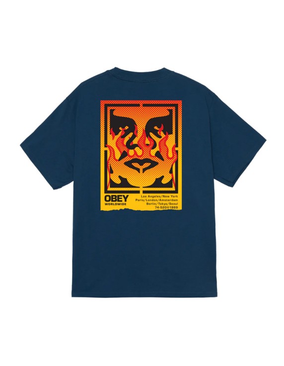 Obey Stencil Flame