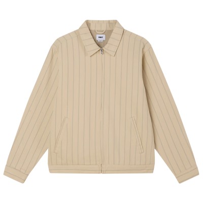 OBEY Stripe Zip Up Jacket