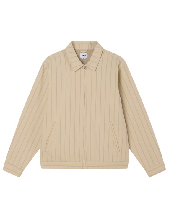 OBEY Stripe Zip Up Jacket
