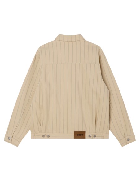 OBEY Stripe Zip Up Jacket