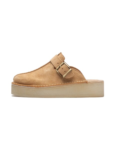 Clarks W TrekWedge Mule Mid Tan
