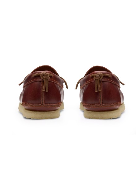 Clarks Godney Mocc British Tan Leather
