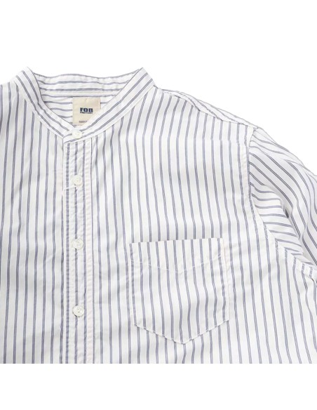 F.O.B F3509 Band Collar Shirt