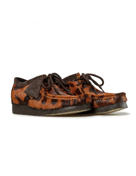 Clarks W Wallabee Cow Print