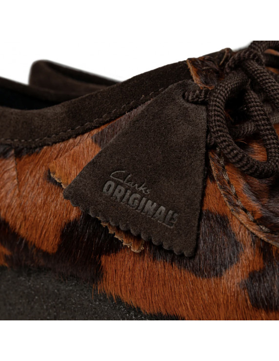 Clarks W Wallabee Cow Print