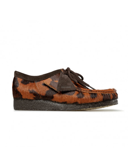 Clarks W Wallabee Cow Print