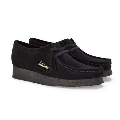 Clarks Wallabee Black Suède 2