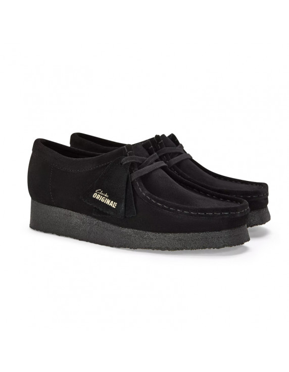 Clarks Wallabee Black Suède