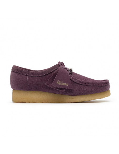 Clarks  W Wallabee Plum