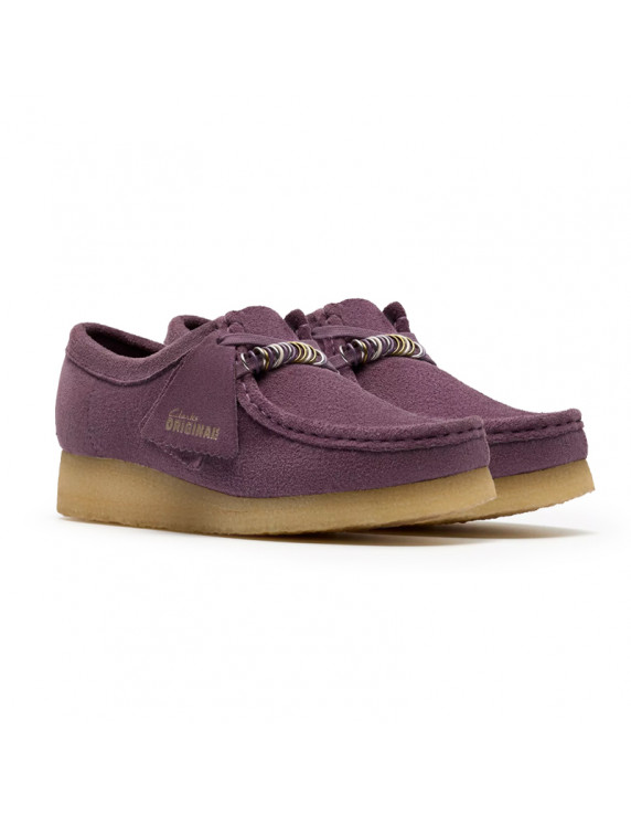 Clarks  W Wallabee Plum
