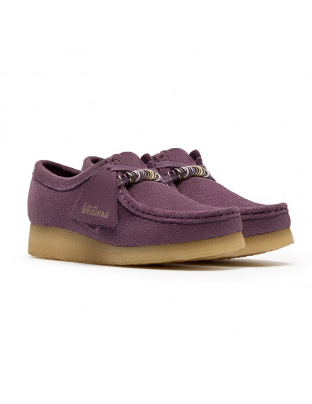 Clarks  W Wallabee Plum