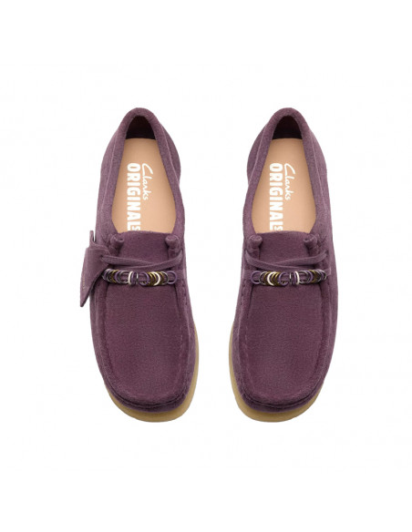 Clarks  W Wallabee Plum