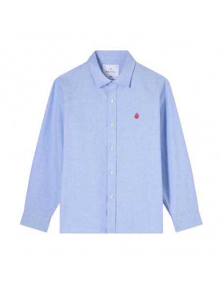 Edwin Big Ox-Shirt LS Blue
