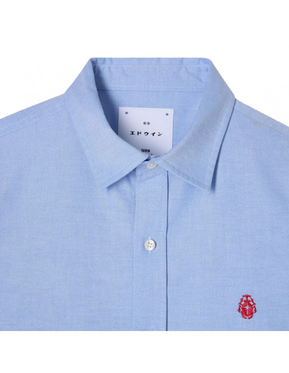 Edwin Big Ox-Shirt LS Blue