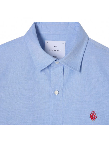 Edwin Big Ox-Shirt LS Blue
