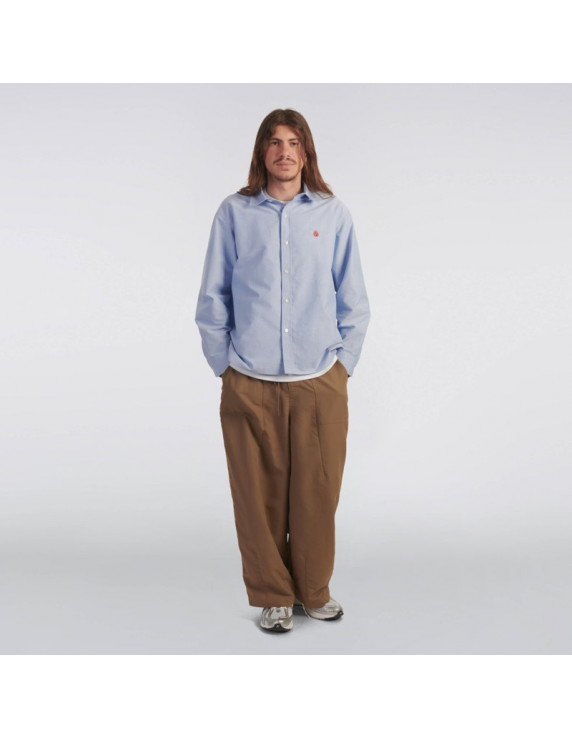 Edwin Big Ox-Shirt LS Blue