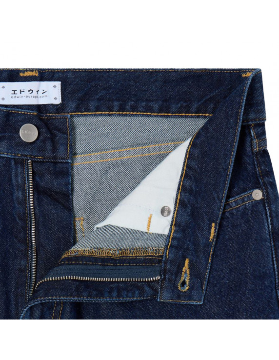 Edwin Cosmos Pant Blue dark marble wash